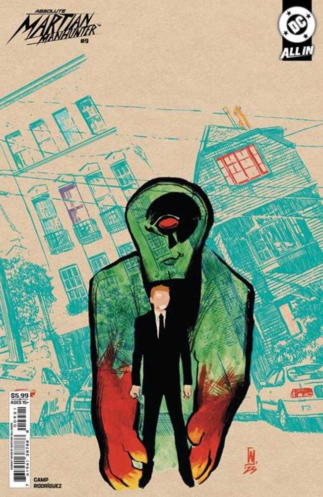 Absolute Martian Manhunter 9 Cover B Werther Dell Edera Card Stock Variant - Cadets Toys & Comics