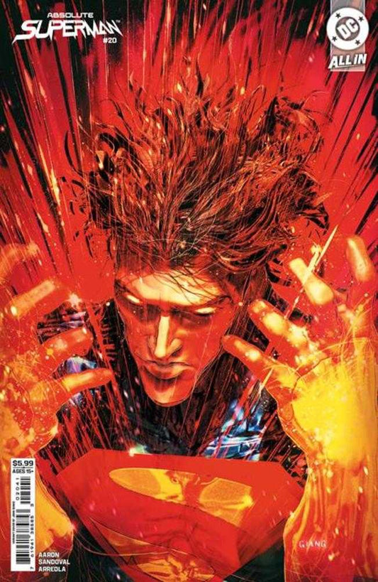 Absolute Superman 20 Cover D John Giang Card Stock Variant - Cadets Toys & Comics