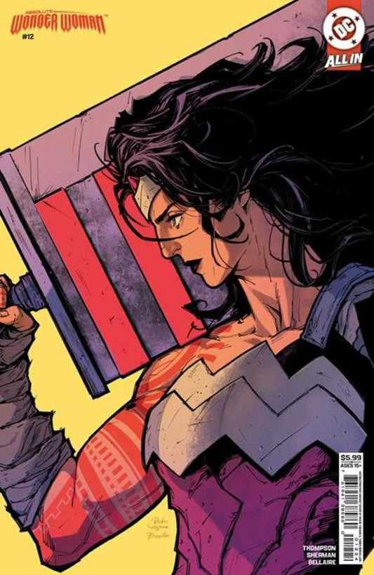 Absolute Wonder Woman 12 2nd Print Cover B Rickie Yagawa Card Stock Variant - Cadets Toys & Comics