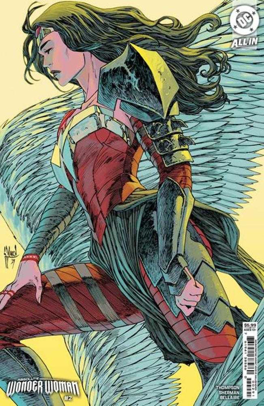 Absolute Wonder Woman 2 2nd Print Cover B Guillem March Card Stock Variant - Cadets Toys & Comics