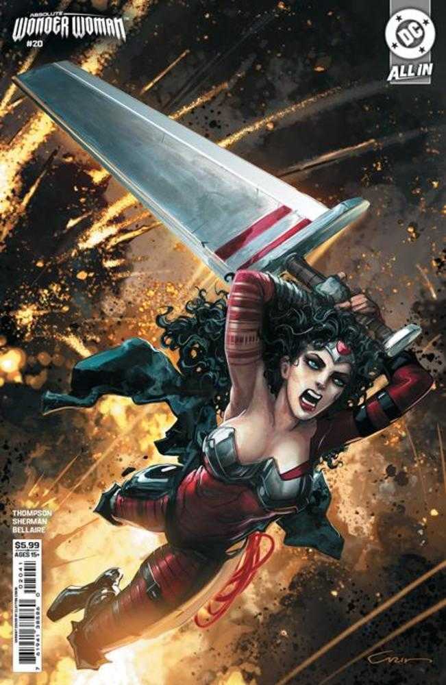 Absolute Wonder Woman 20 Cover D Clayton Crain Card Stock Variant - Cadets Toys & Comics