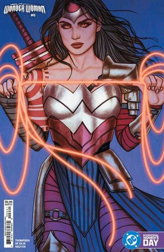 Absolute Wonder Woman 6 Cover E Jenny Frison International Womens Day Card Stock Variant - Cadets Toys & Comics