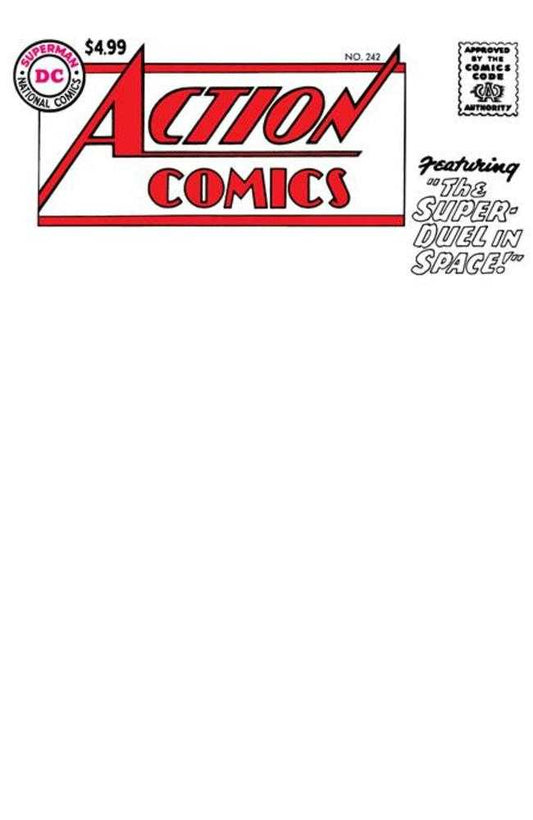 Action Comics 242 Facsimile Edition Cover B Blank Card Stock Variant - Cadets Toys & Comics