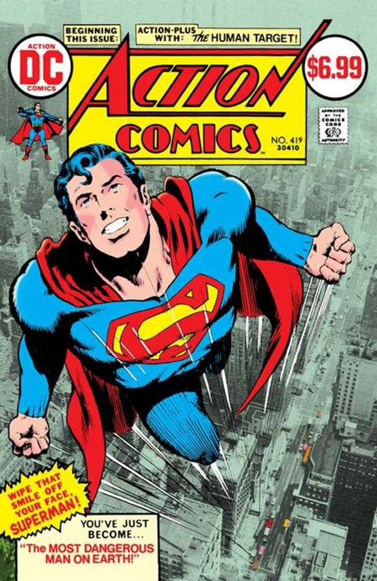Action Comics 419 Facsimile Edition Cover B Neal Adams Foil Variant - Cadets Toys & Comics