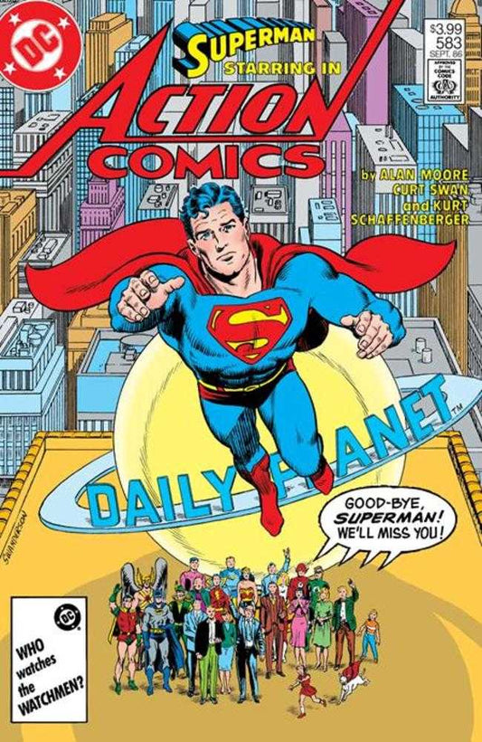 Action Comics 583 Facsimile Edition Cover A Curt Swan (Whatever Happened To The Man Of Tomorrow Part 2 Of 2) - Cadets Toys & Comics