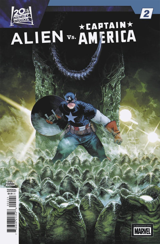 Alien vs. Captain America 2 Diazalpizar Variant - Cadets Toys & Comics