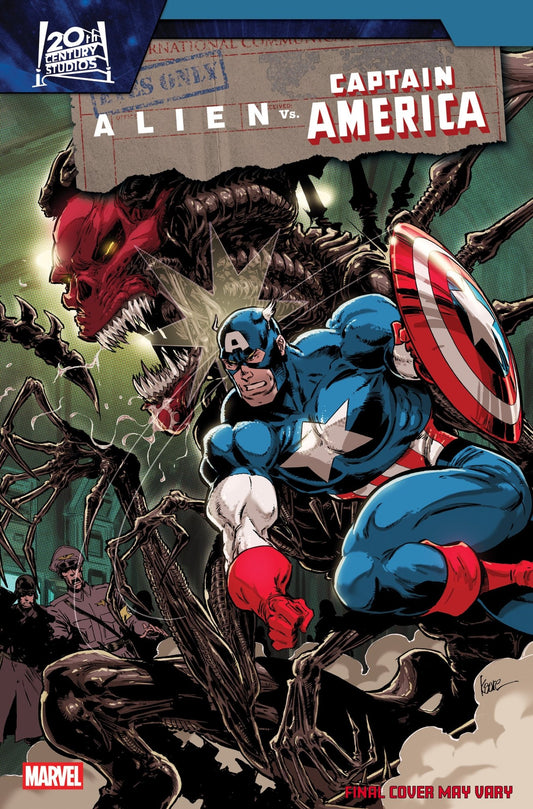 Alien vs. Captain America 4 Kaare Andrews Variant - Cadets Toys & Comics