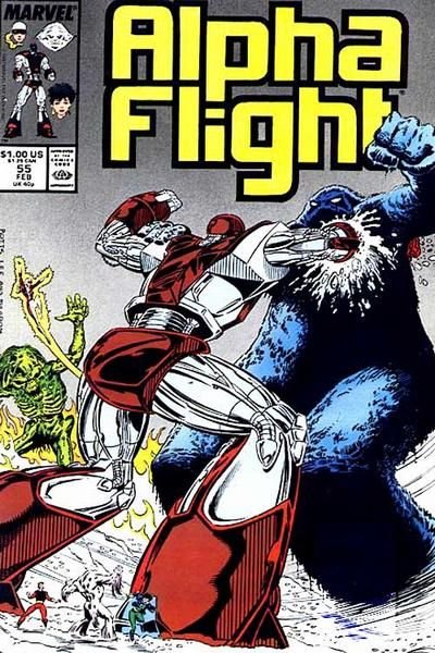 Alpha Flight, Vol. 1 #55 (Jim Lee Regular Cover)