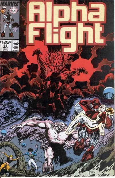 Alpha Flight, Vol. 1 #58 (Jim Lee Regular Cover)