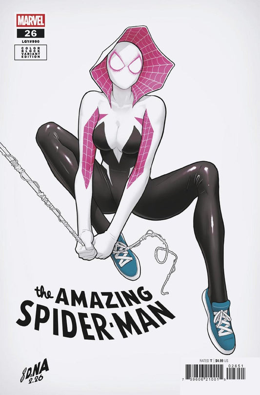 Amazing Spider - Man 26 David Nakayama Color Block White Variant [Ds] - Cadets Toys & Comics