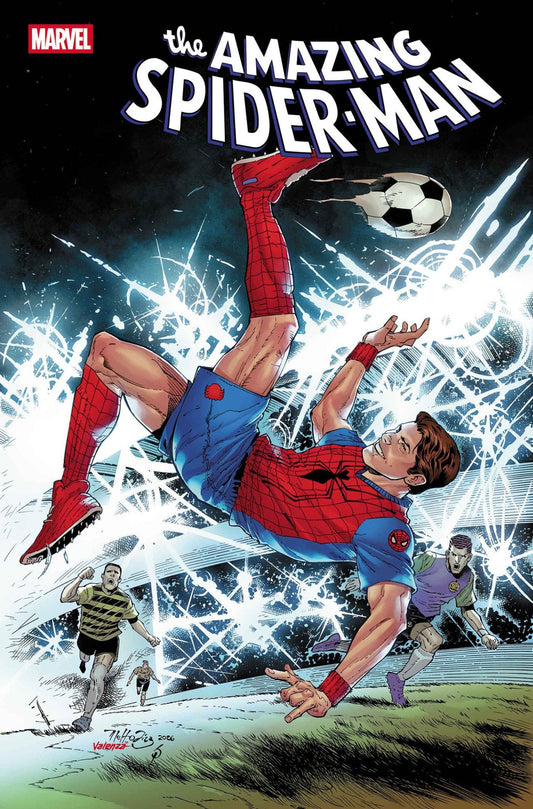 Amazing Spider - Man 30 Netho Diaz Marvel Soccer Variant - Cadets Toys & Comics