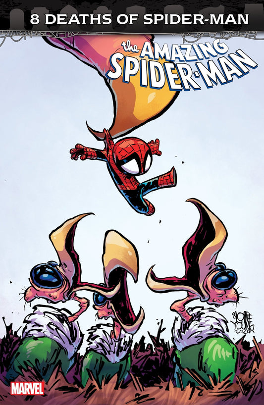 Amazing Spider - Man 64 Skottie Young 8 Deaths Of Spider - Man Variant - Cadets Toys & Comics