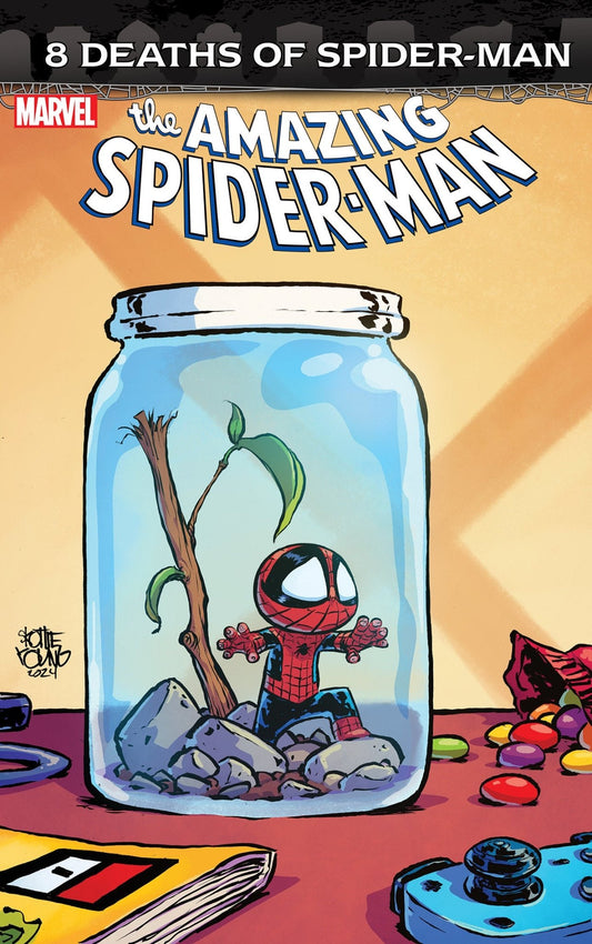 Amazing Spider - Man 65 Skottie Young 8 Deaths Of Spider - Man Variant - Cadets Toys & Comics