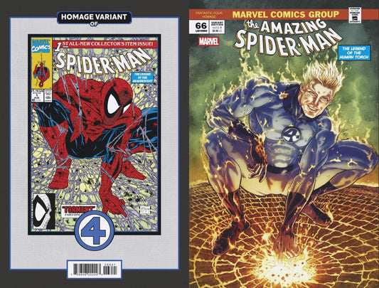 Amazing Spider - Man 66 Paco Diaz Fantastic Four Homage Variant - Cadets Toys & Comics
