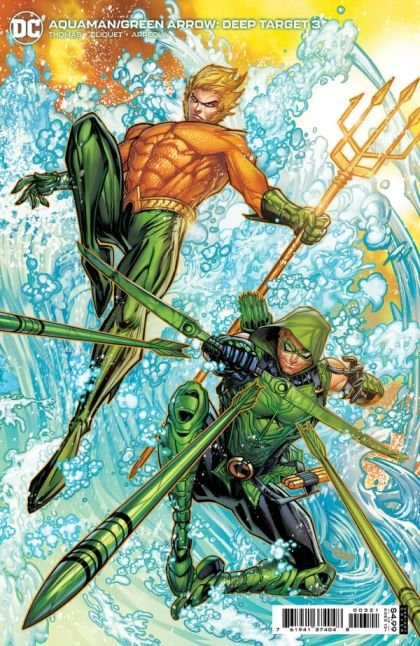 Aquaman / Green Arrow: Deep Target #3B (Variant Jonboy Meyers Card Stock Cover)
