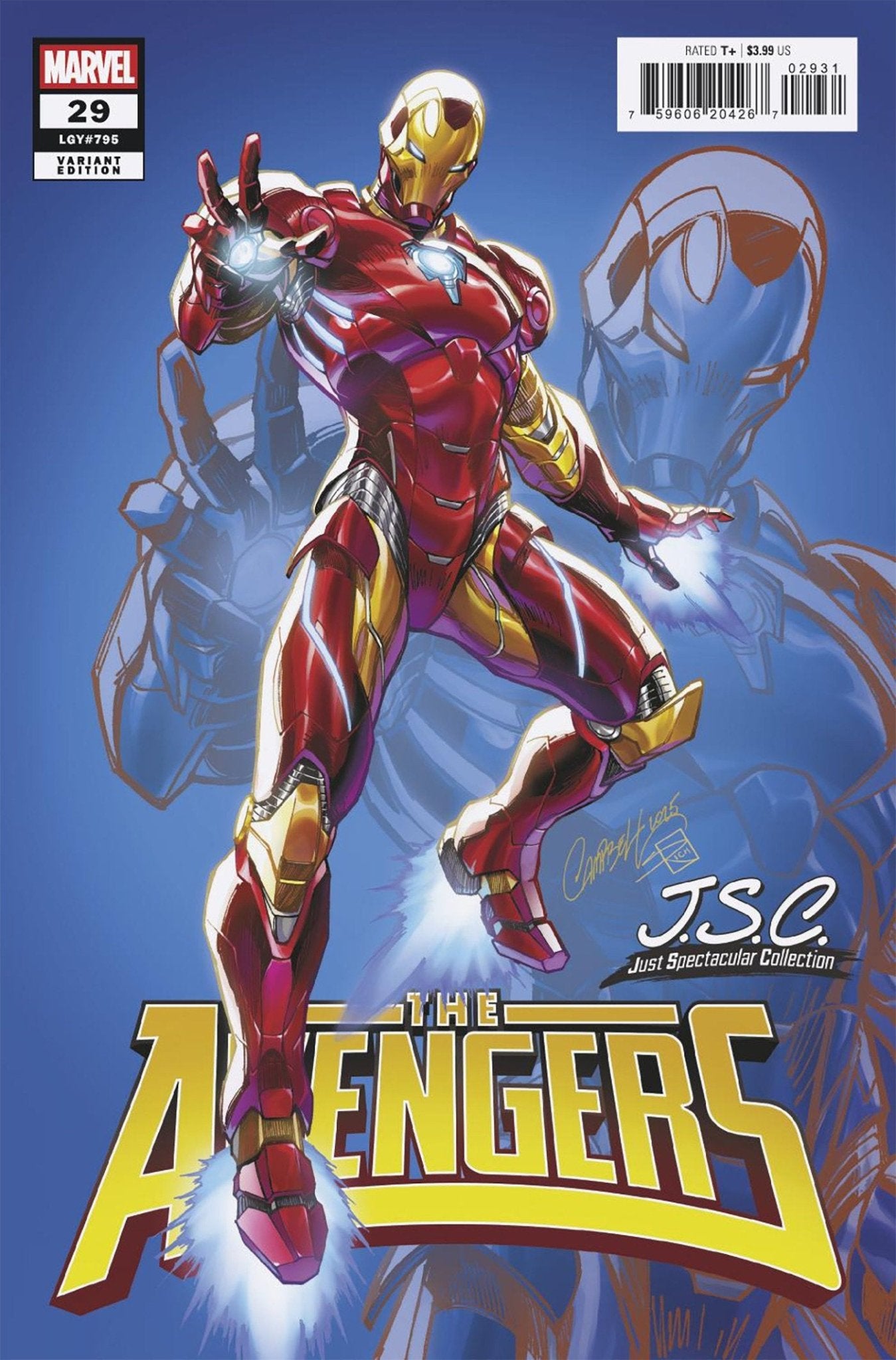 Vengadores n.º 29 J. Scott Campbell Edición especial de la colección Simplemente Espectacular