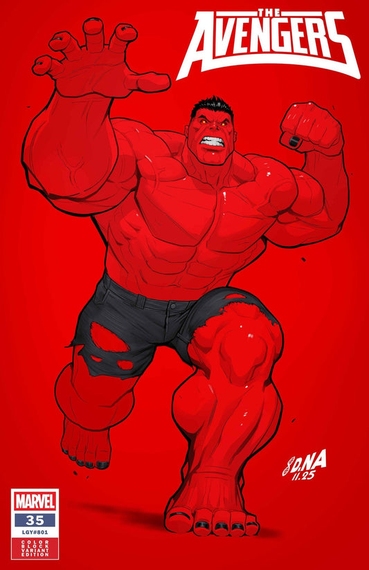 Avengers 35 David Nakayama Color Block Red Variant - Cadets Toys & Comics