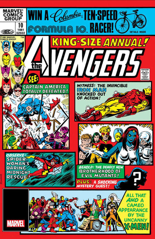Avengers Annual 10 Facsimile Edition Foil Variant - Cadets Toys & Comics