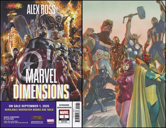 Avengers: Armageddon 1 Alex Ross Marvel Dimensions Variant - Cadets Toys & Comics