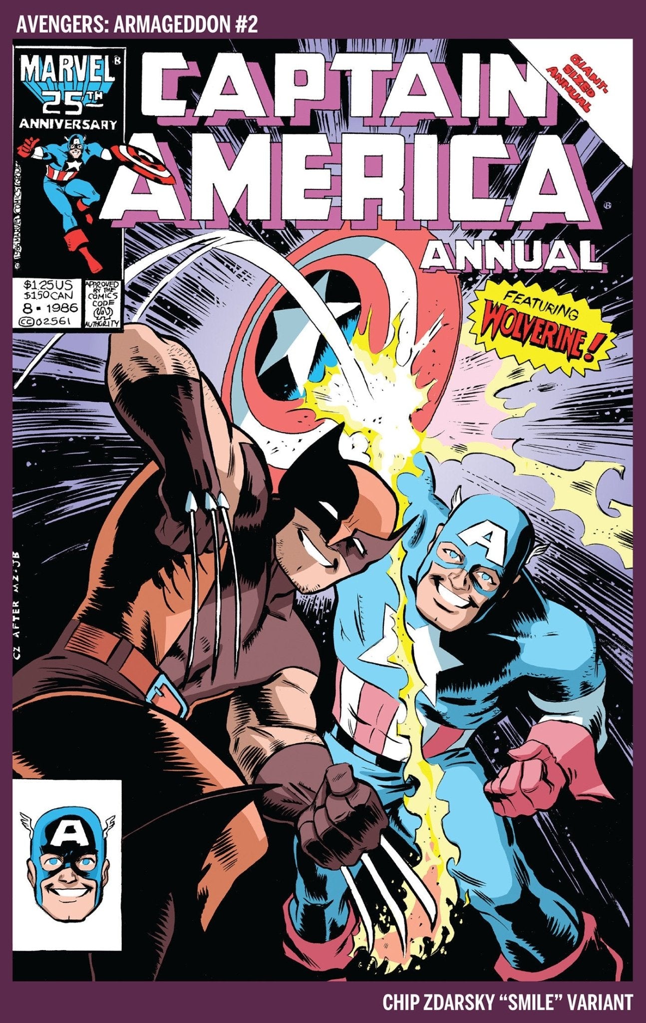 Avengers: Armageddon 2 Chip Zdarsky Smile Variant - Cadets Toys & Comics