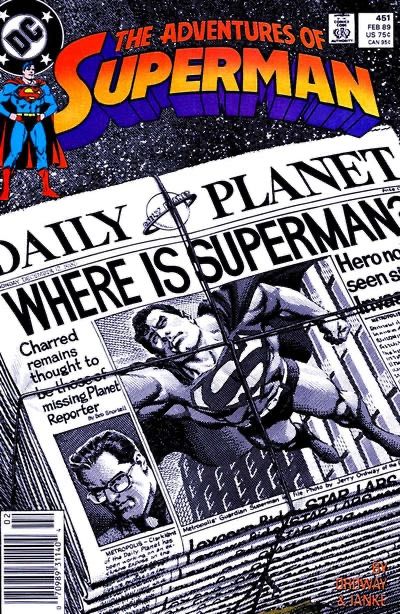 The Adventures of Superman #451 (Newsstand Edition)