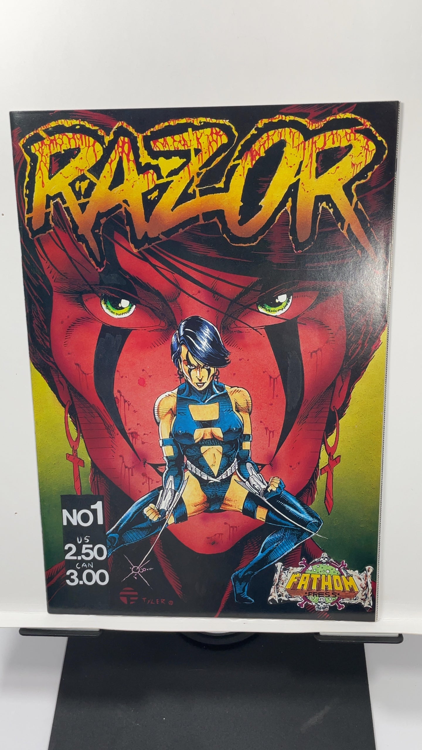 Razor #1 Fathom Press 1992 Comic Book Key 1st Print