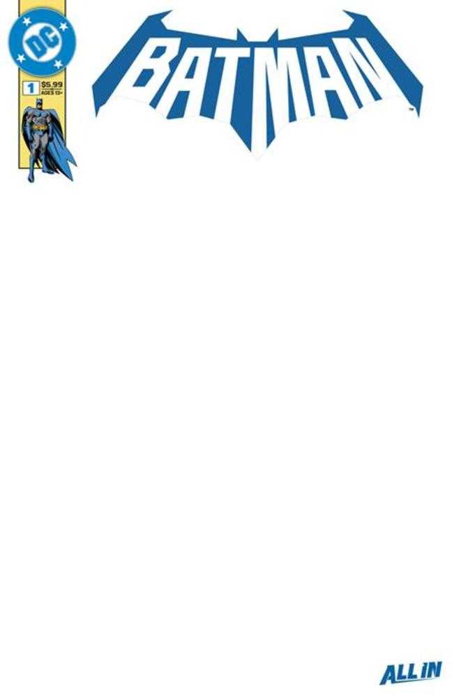 Batman #1 Portada K Variante en cartulina en blanco