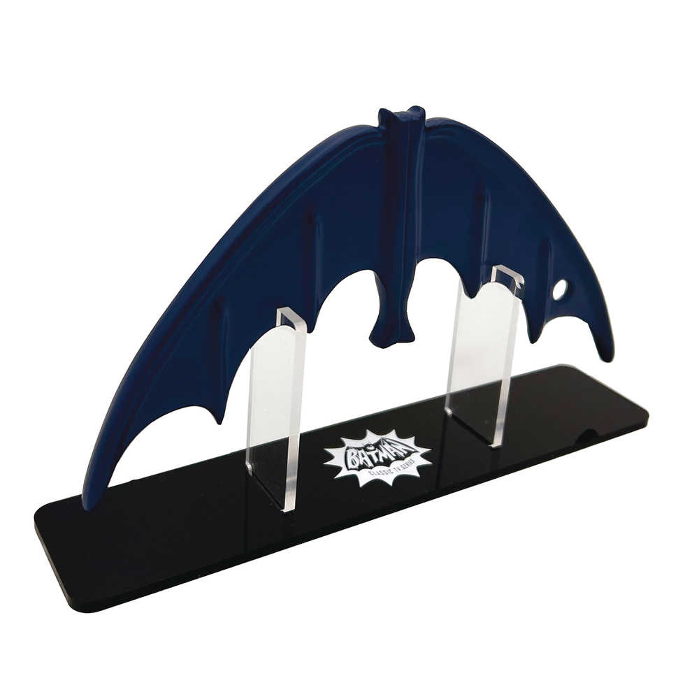 A blue and black Batman emblem.