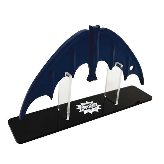 A blue and black Batman emblem.