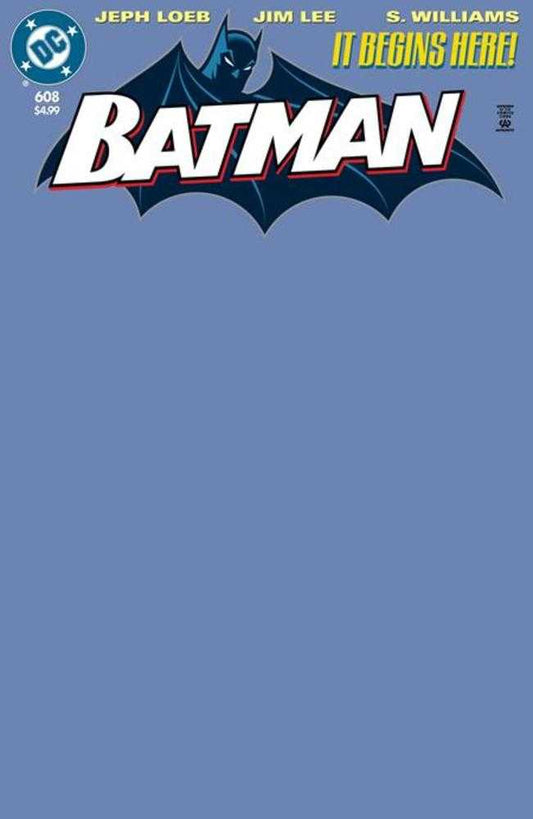 Batman 608 Facsimile Edition Cover C Blue Blank Card Stock Variant - Cadets Toys & Comics