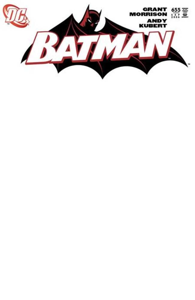 Batman #655 Edición Facsímil Portada D Variante en Blanco