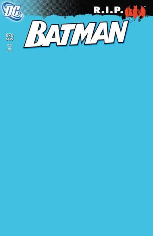 Batman 676 Facsimile Edition Cover C Blank Card Stock Variant - Cadets Toys & Comics