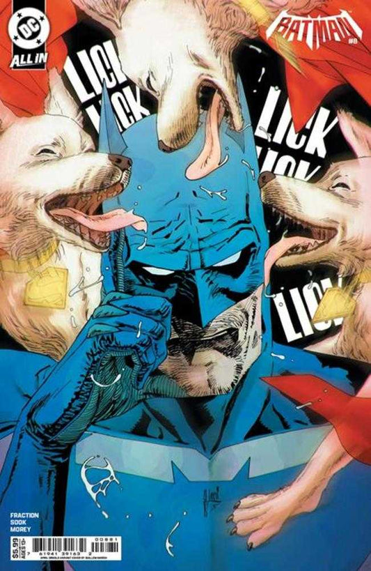 Batman 8 Cover G Guillem March April Drools Card Stock Variant - Cadets Toys & Comics