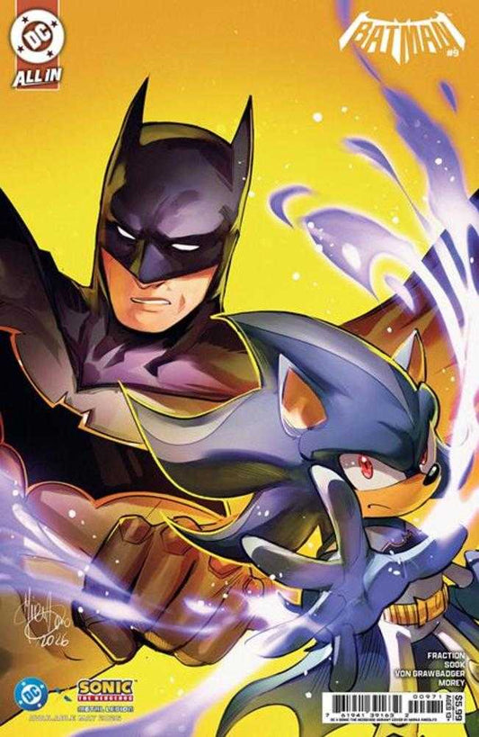 Batman 9 Cover F Mirka Andolfo DC X Sonic Card Stock Variant - Cadets Toys & Comics