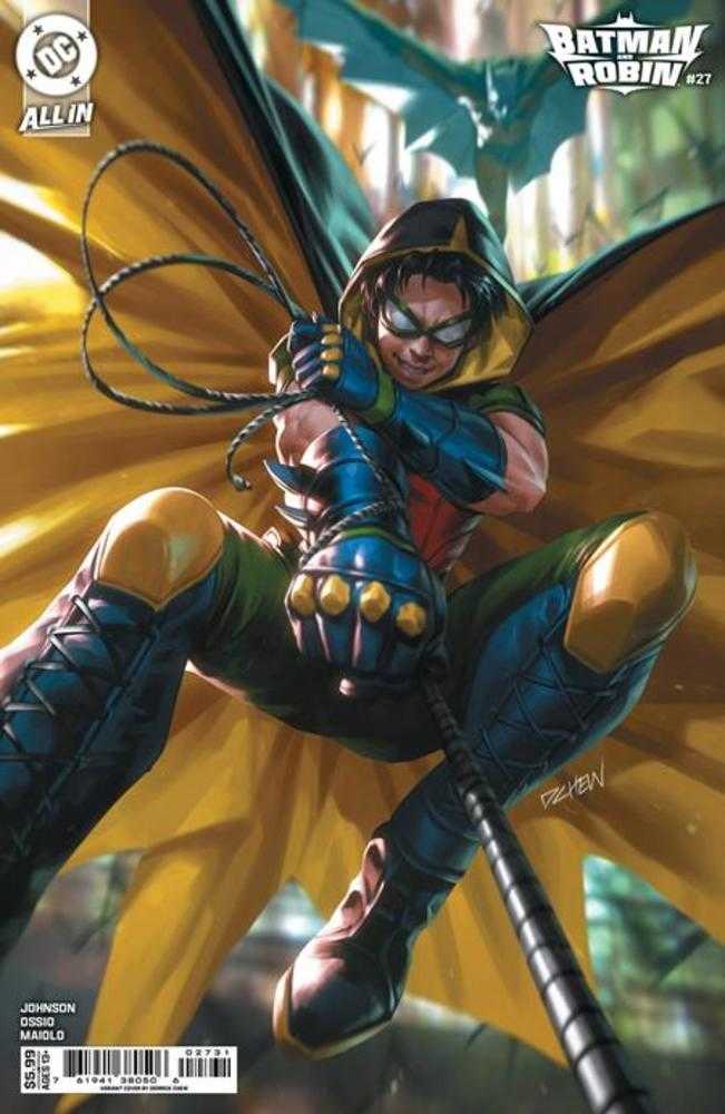 Batman y Robin #27 Portada C Derrick Chew Variante en cartulina