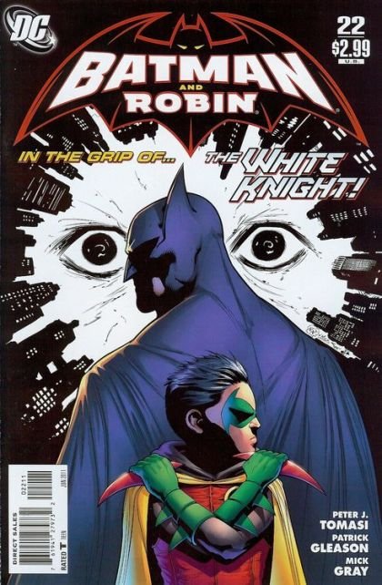 Batman y Robin, Vol. 1 #22 (Portada regular de Patrick Gleason) — Conclusión: Caballero Oscuro contra Caballero Blanco