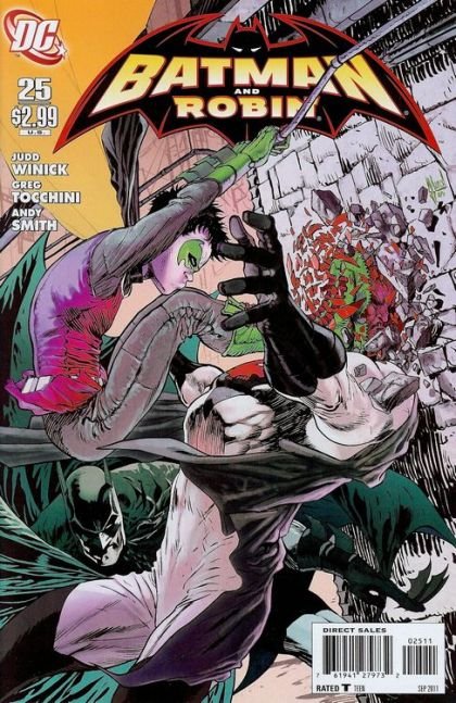 Batman y Robin, Vol. 1 #25 (Portada regular de Guillem March)
