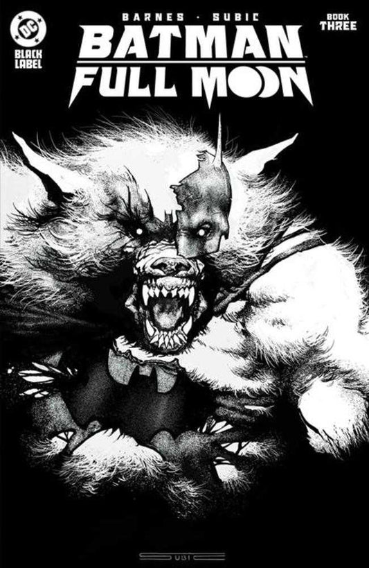 Batman Full Moon 3 (Of 4) Cover A Stevan Subic Glow - In - The - Dark (Mature) - Cadets Toys & Comics