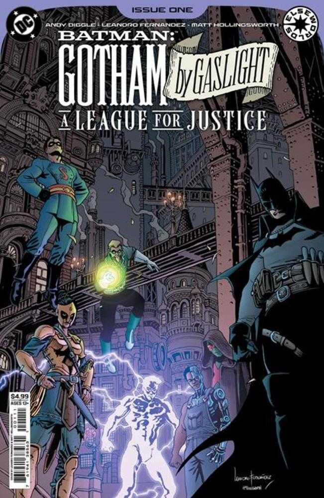 Batman Gotham a la luz de gas: La Liga de la Justicia #1 (de 6) Portada A Leandro Fernández