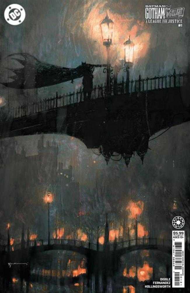 Batman Gotham a la luz de gas: La Liga de la Justicia #1 (de 6) Portada C Bill Sienkiewicz Variante en cartulina