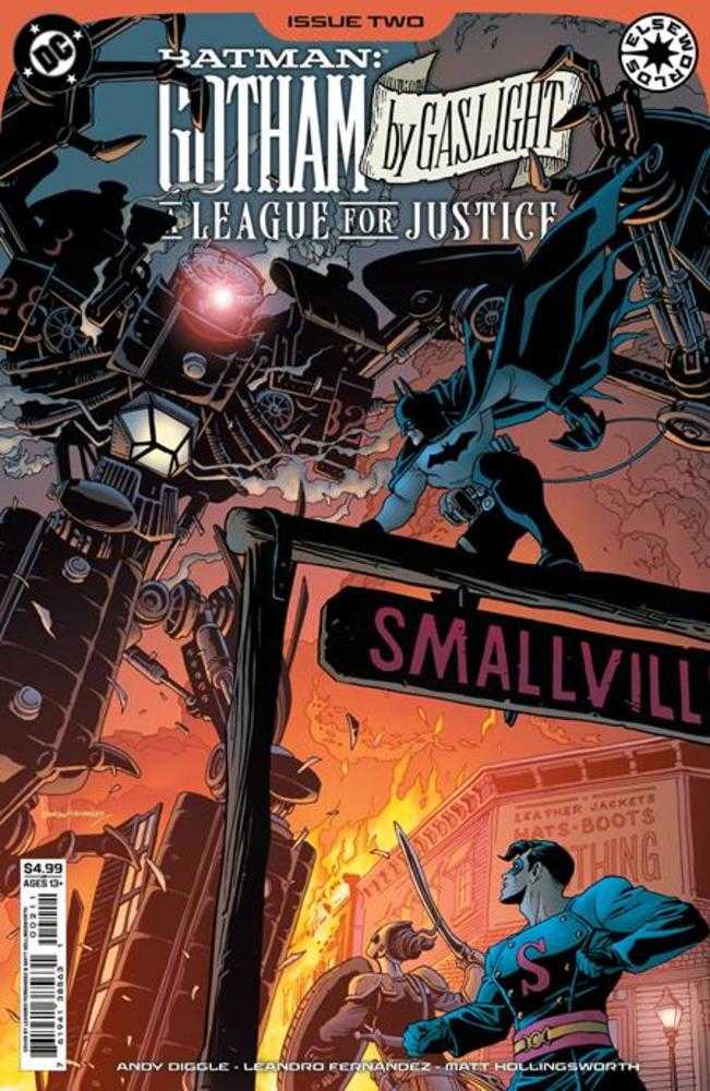 Batman Gotham a la luz de gas: La Liga de la Justicia n.° 2 (de 6) Portada A Leandro Fernández