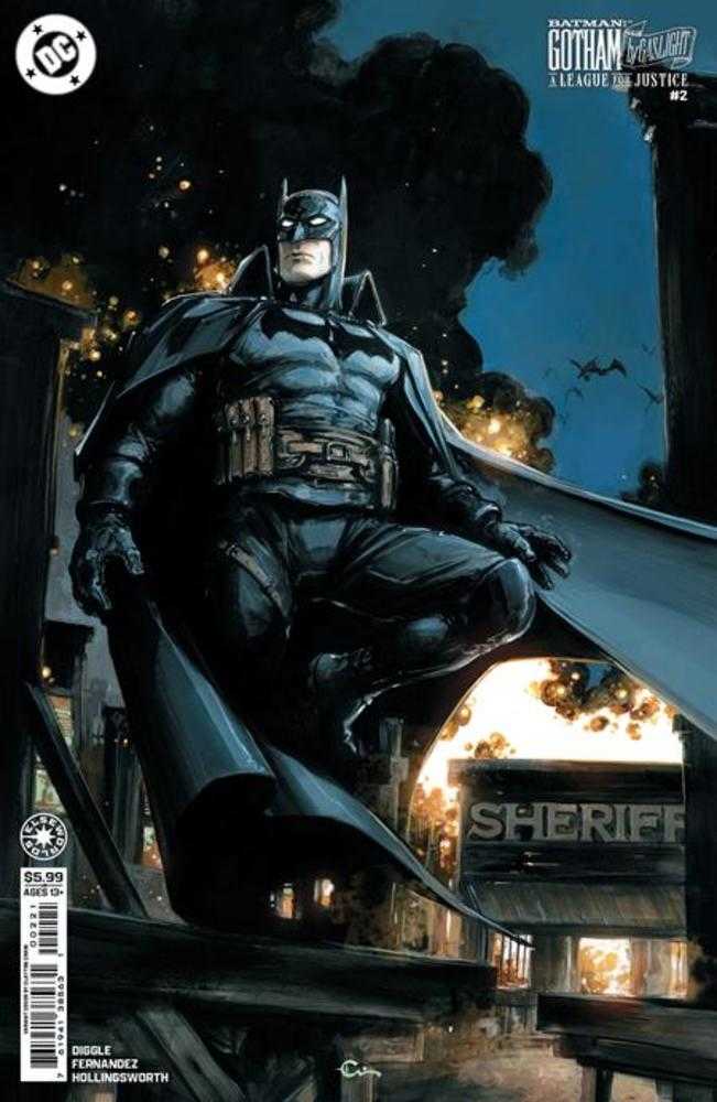 Batman Gotham a la luz de gas: La Liga de la Justicia n.° 2 (de 6) Portada B Clayton Crain Variante en cartulina