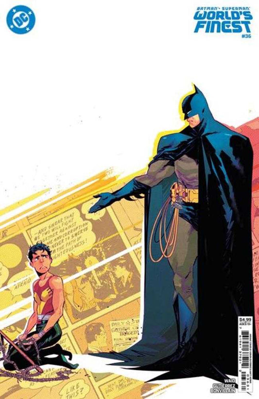 Batman Superman Worlds Finest 36 Cover C Adrian Gutierrez Card Stock Variant - Cadets Toys & Comics
