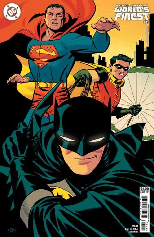 Batman Superman Worlds Finest #41 Portada B Variante en cartulina de Michael Cho
