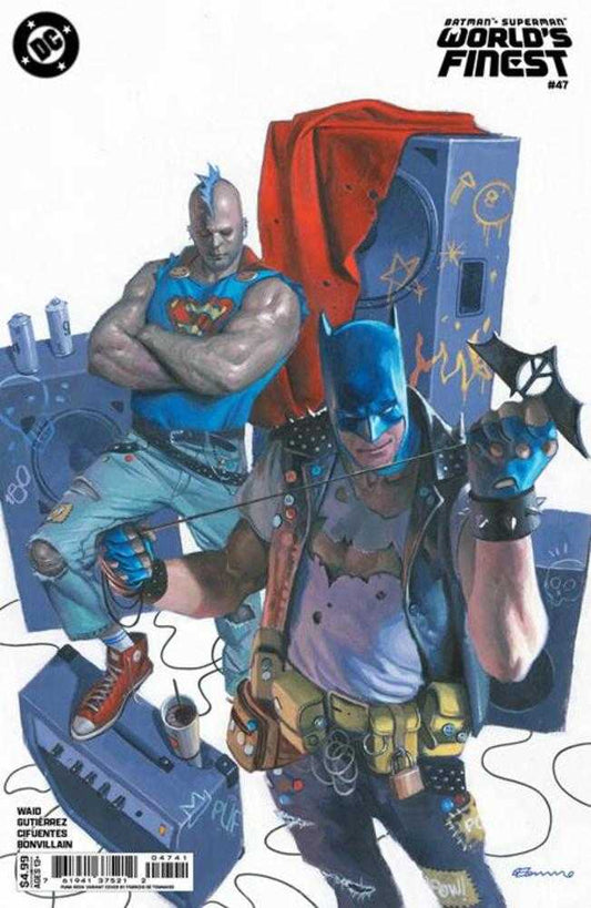Batman Superman Worlds Finest 47 Cover E Fabrizio De Tommaso Punk Rock Card Stock Variant - Cadets Toys & Comics