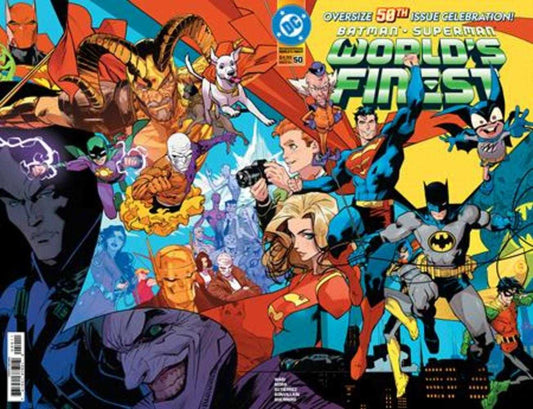 Batman Superman Worlds Finest 50 Cover A Dan Mora Wraparound - Cadets Toys & Comics