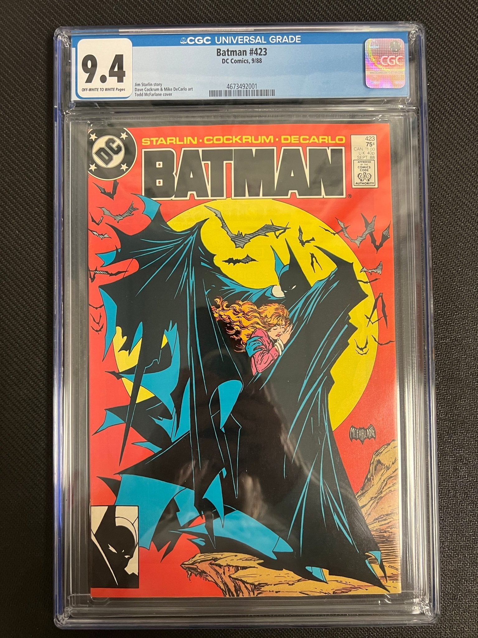 Batman, Vol. 1 423 Direct Edition - CGC 9.4 - Cadets Toys & Comics