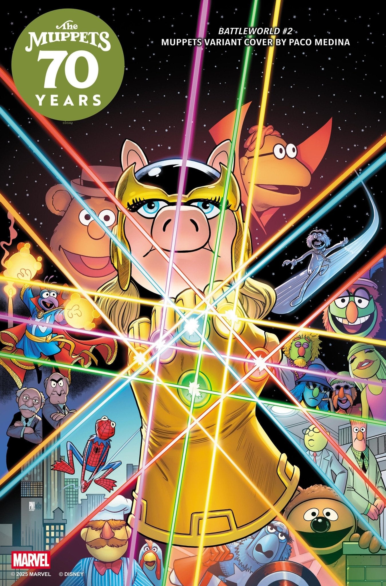 Battleworld #2 Variante de los Muppets de Paco Medina
