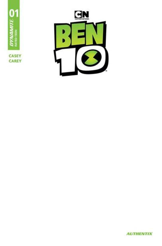 Ben 10 1 Cover F Blank Authentix Variant - Cadets Toys & Comics
