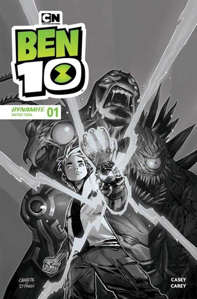 Ben 10 1 Cover J 1 in 10 Eric Canete Line Art Variant - Cadets Toys & Comics